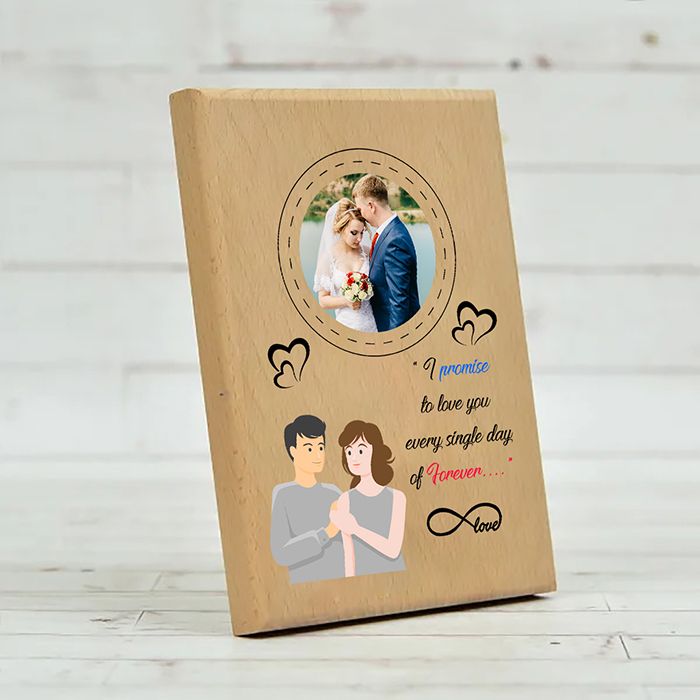 Personalized Love Promise Quote Wooden Photo Frame CanvasChamp