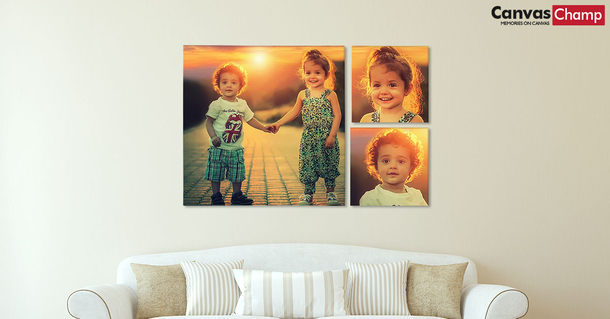 3 Panel Canvas Wall Display