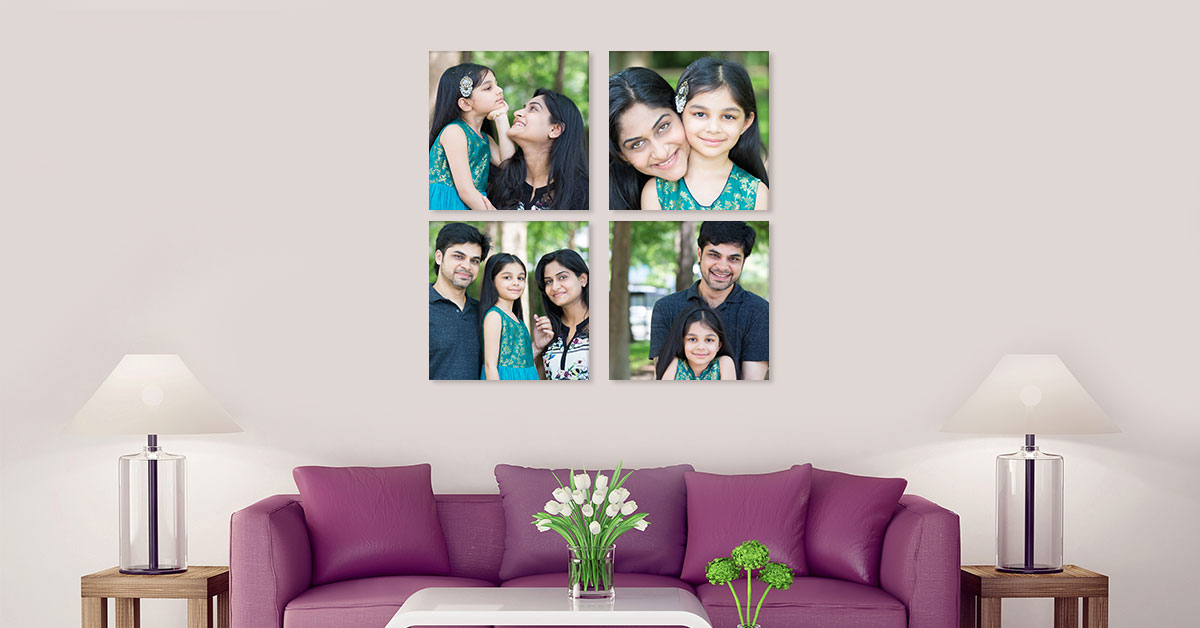 4 Panel Canvas Wall Display