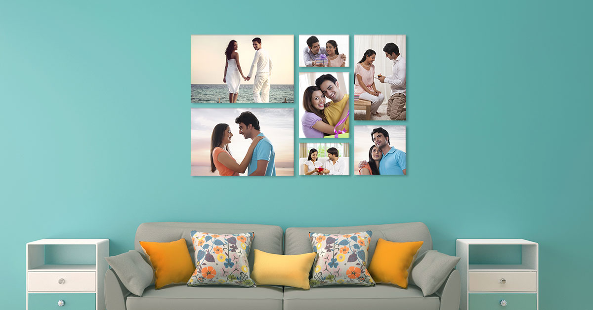 7 Panel Canvas Wall Display