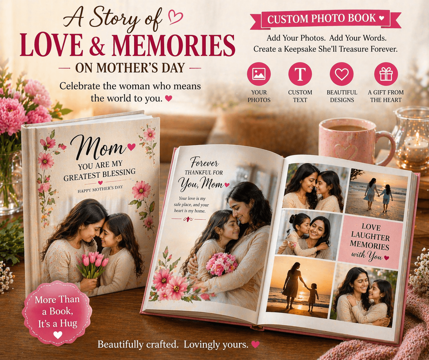 Custom photo book