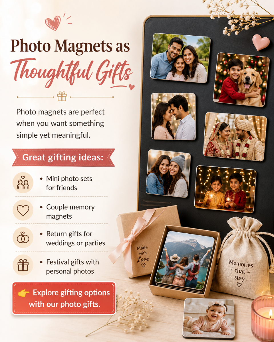 Creative Ways to Use Photo Magnets for Decor and Gifting