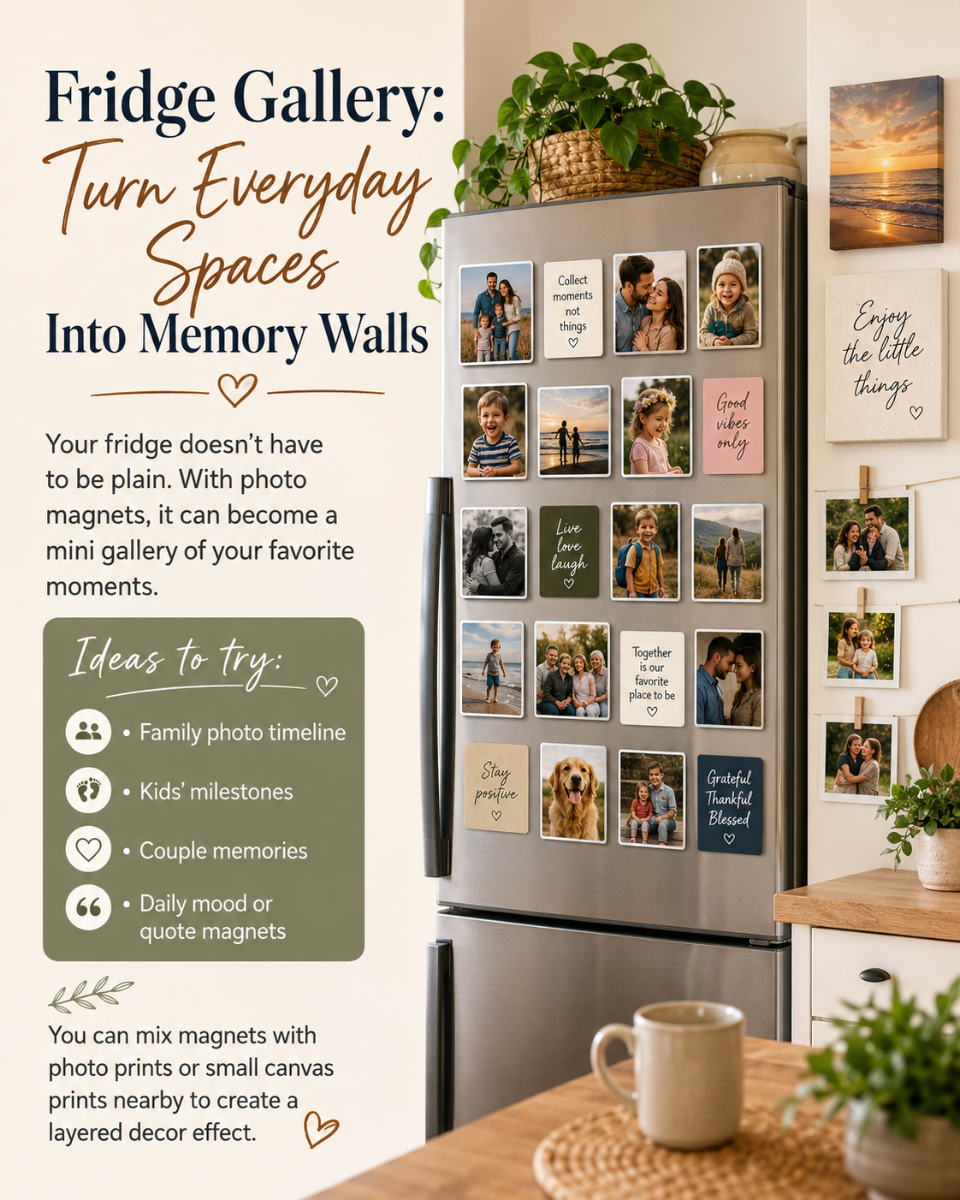 Fridge Gallery: Turn Everyday Spaces Into Memory Walls
