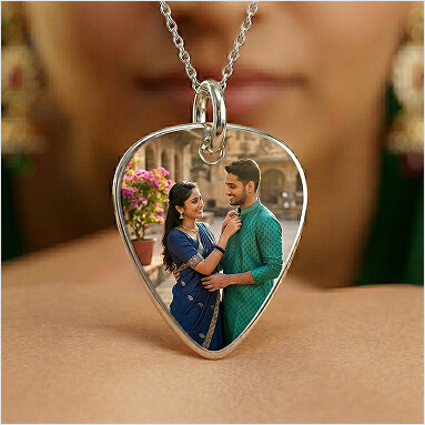 Heart Plaque Keychain
