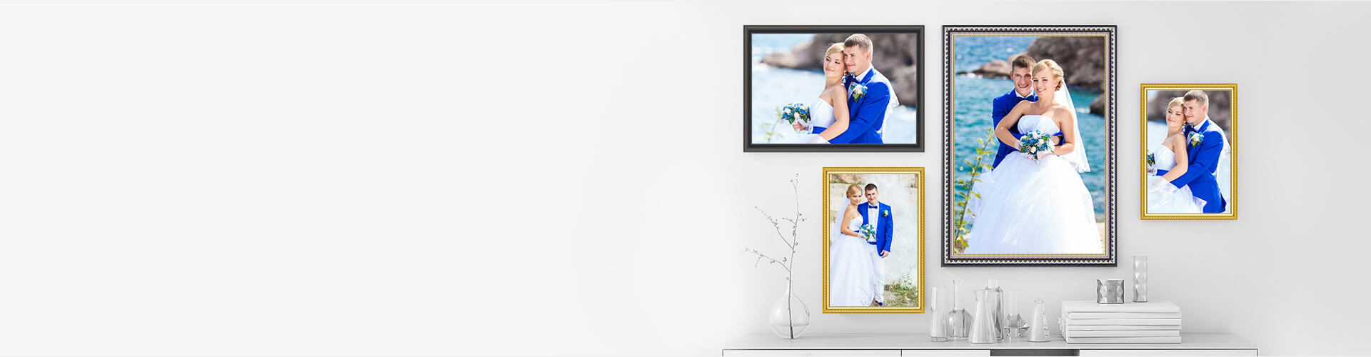 Photo Gallery Portrait Framed Canvas Prints