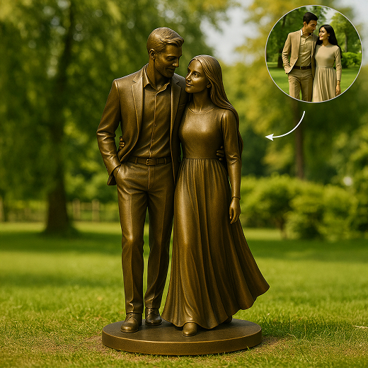 Couple Metal Figurines