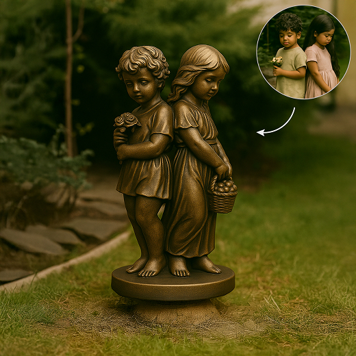 Metal Portrait Statues