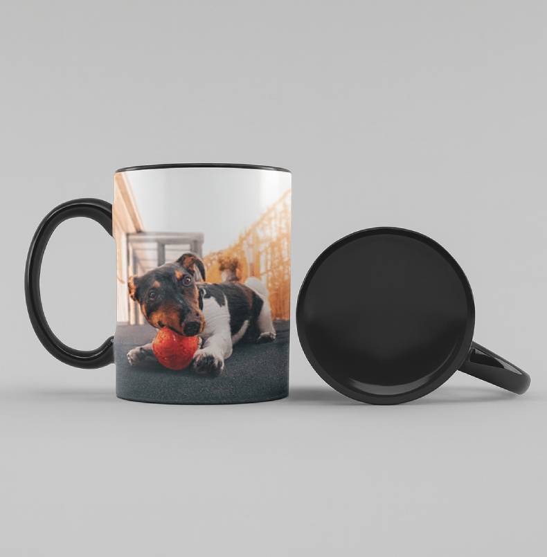 Black Photo Mug