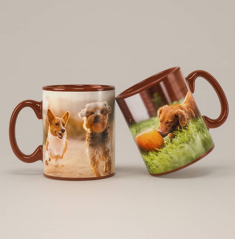 Coffee Brown Photo Mug