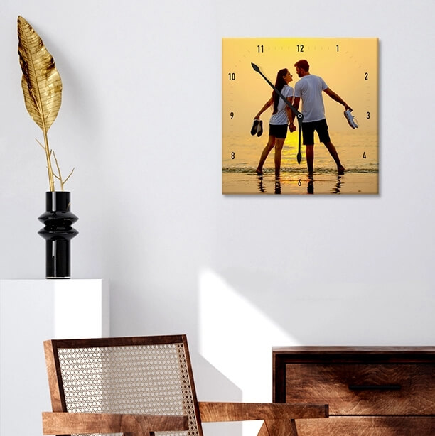 Square wall clock